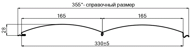 Сайдинг Woodstock-БР-28х330 (ECOSTEEL_T-12-Орех-0.45) в Истре