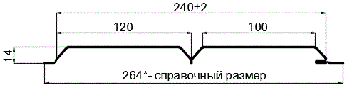 Фото: Сайдинг Lбрус-15х240 (Steelmatt-20-8017-0.4±0.08мм) в Истре