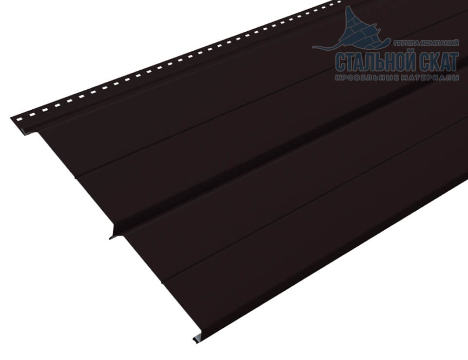 Фото: Сайдинг Lбрус-XL-Н-14х335 (VALORI-20-DarkBrown-0.5) в Истре