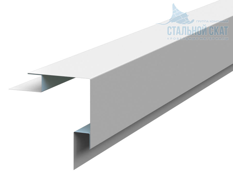 Планка угла наружного сложного 75х75х3000 (ПЭ-01-9010-0.45) в Истре