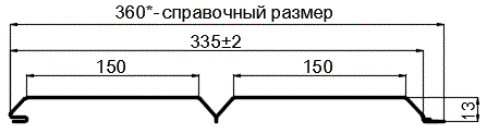 Фото: Сайдинг Lбрус-XL-14х335 (ECOSTEEL_MA-12-Античный Дуб-0.45) в Истре