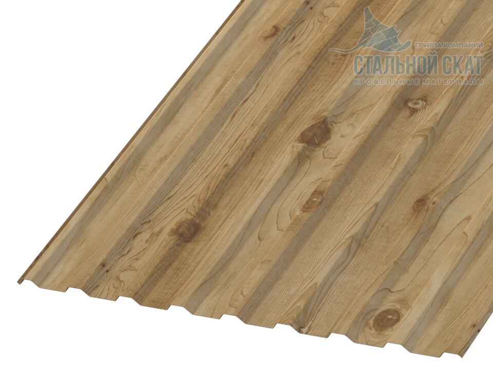 Профнастил МП20 х 1100 - R (ECOSTEEL-01-Сосна-0.5)