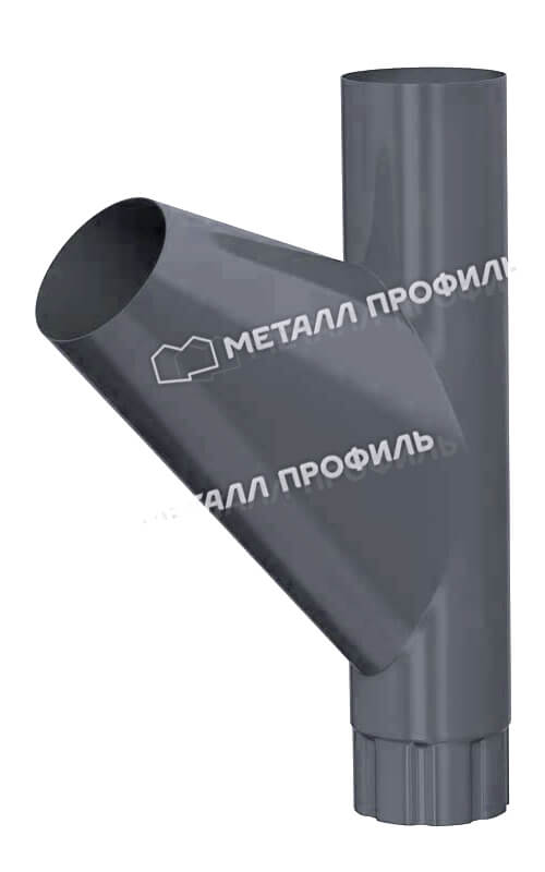 Тройник трубы Foramina Freeze D100 (FRZ_D-01-Серый Сланец\Серый Сланец-0.5)