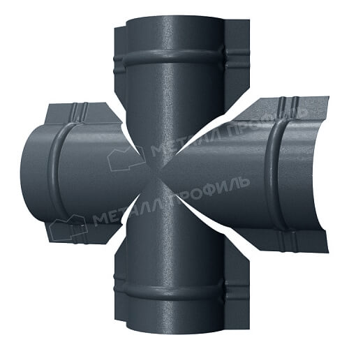 Четверник для круглого конька R110 (VALORI-20-Grey-0.5)