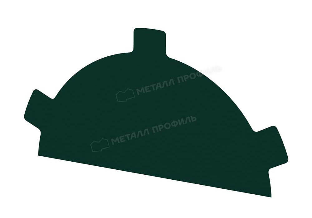 Заглушка конька круглого простая NormanMP (ПЭ-01-6005-0.5)